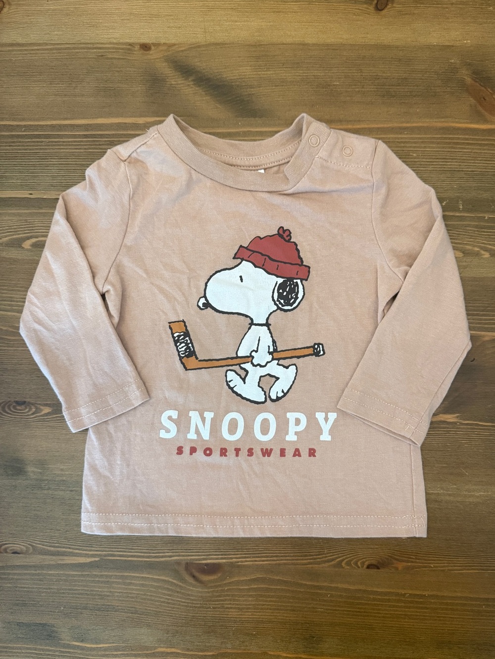 Snoopy Sportswear Long Sleeve Shirt (3-6M)